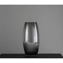 金口黑底花瓶(大)-y16331 立體雕塑.擺飾 立體擺飾系列 - 器皿.花器系列 / 擺件插花